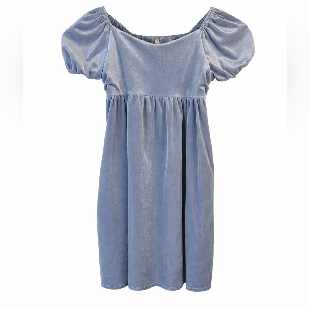 Walking on Sunshine Velvet Blue Size 6 EUC (worn once) - Picture 1 of 6